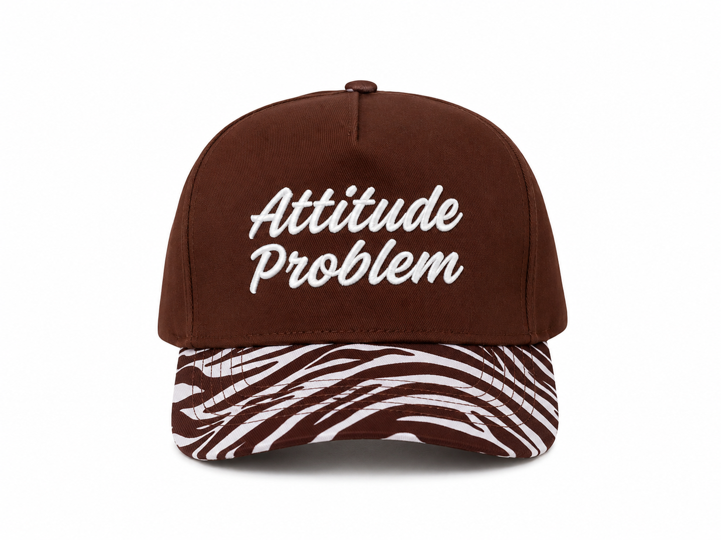 Attitude Problem Zebra print hat