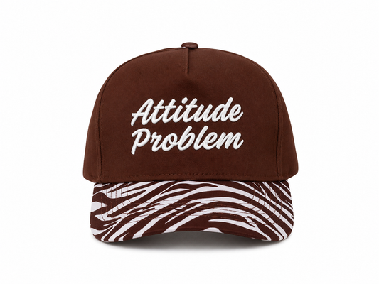 Attitude Problem Zebra print hat