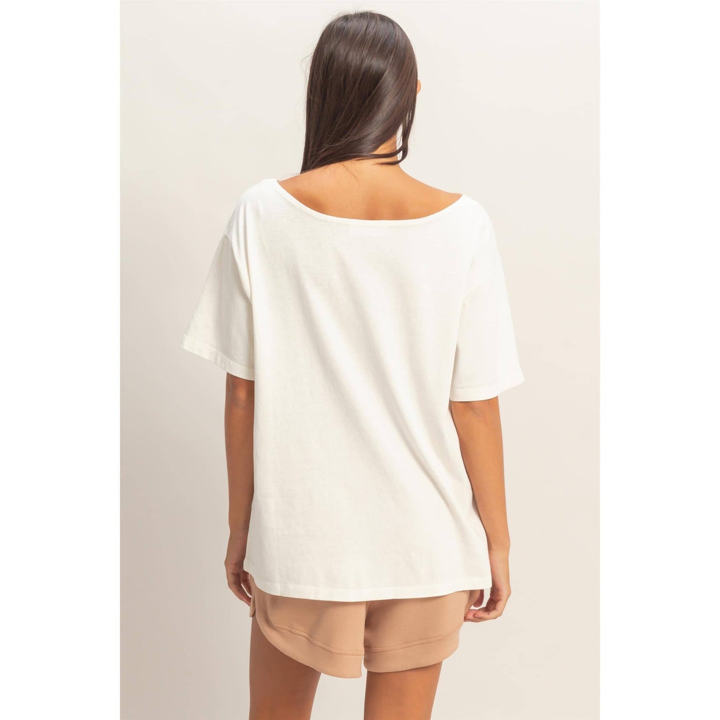 Boat Neck Basic Tee