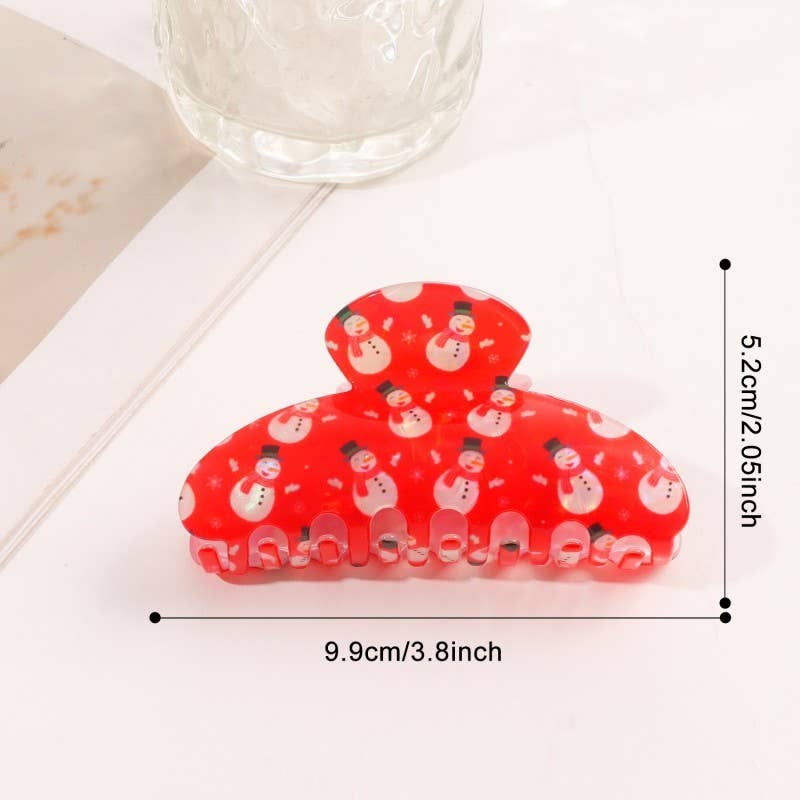 CHRISTMAS TREE SANTA GINGERBREAD HOLIDAY HAIR CLAW | 40H1027