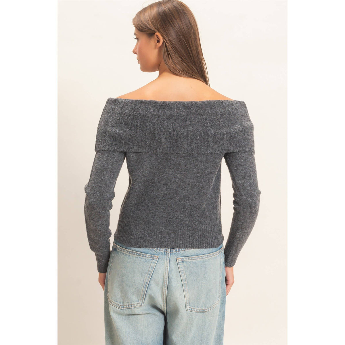 Off-Shoulder Sweater