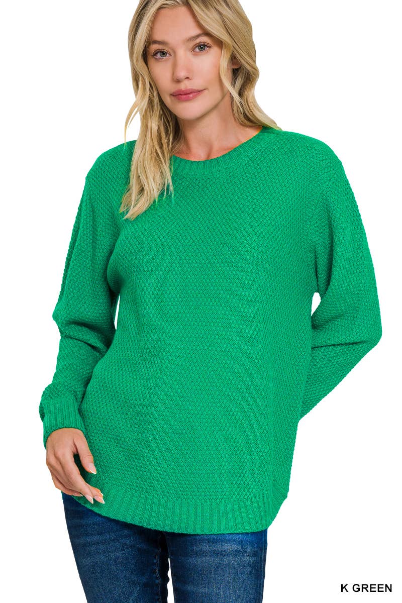 Round Hem Sweater