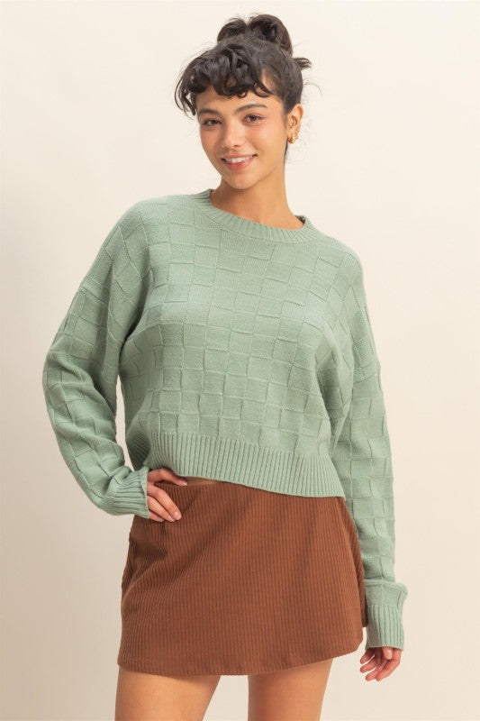 Checkered sweater