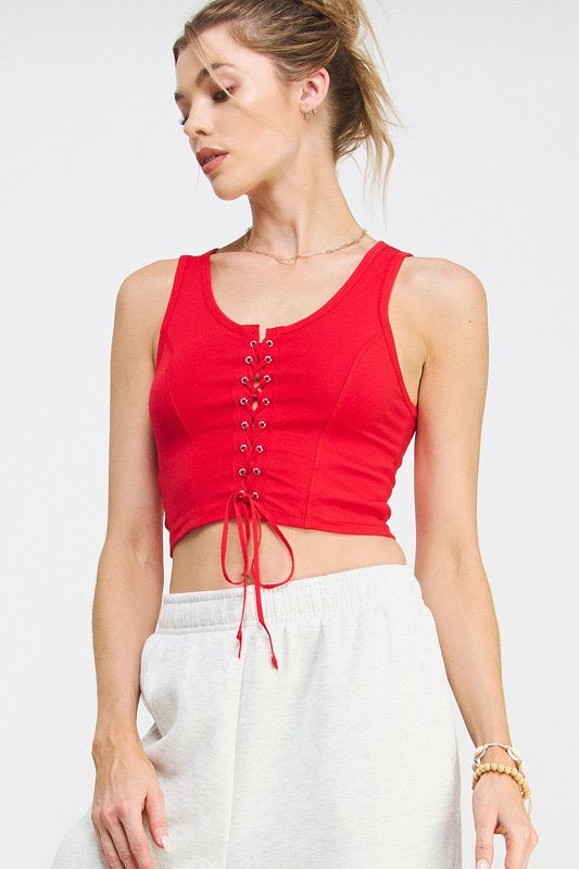 Lace up Corset Top