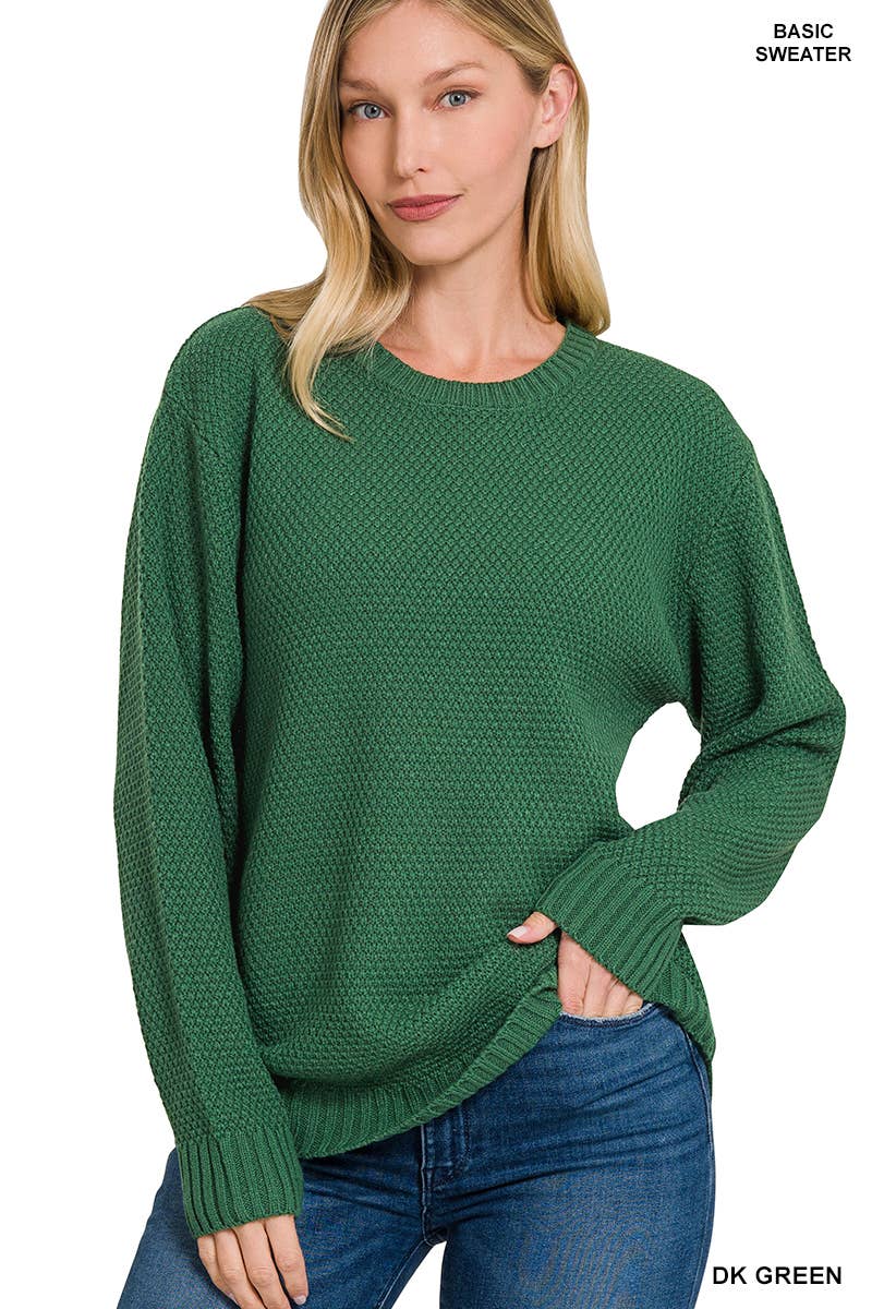 Round Hem Sweater