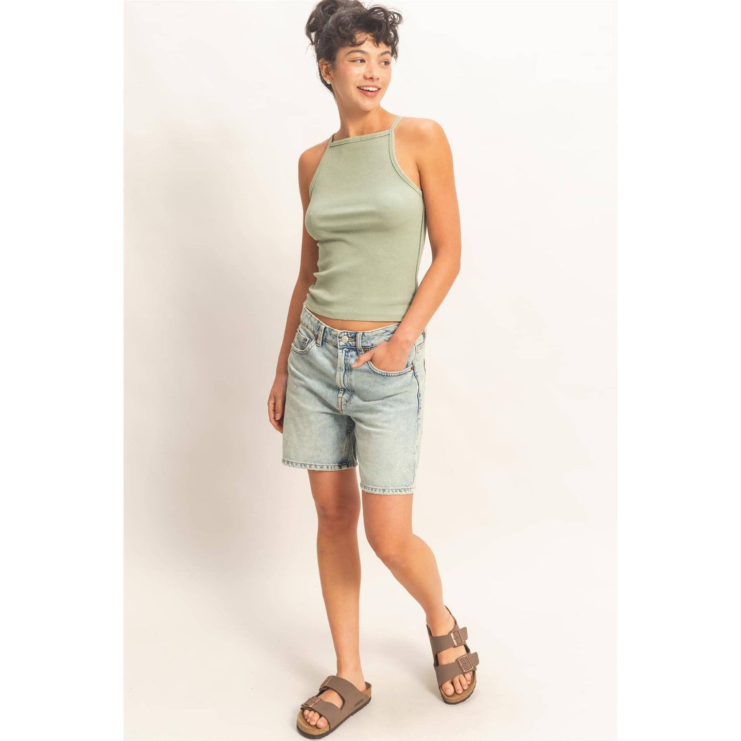 Square Neck Acid Tank Top