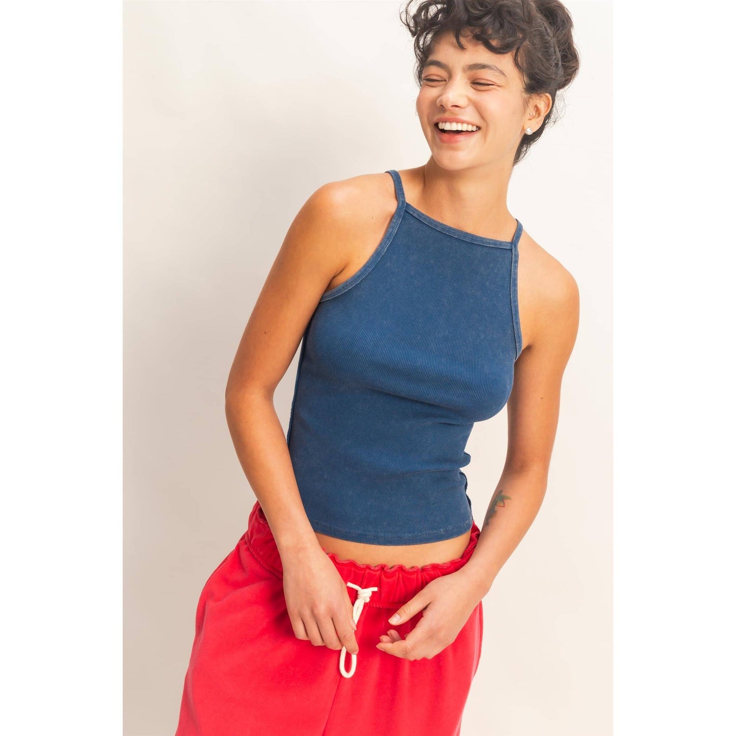 Square Neck Acid Tank Top