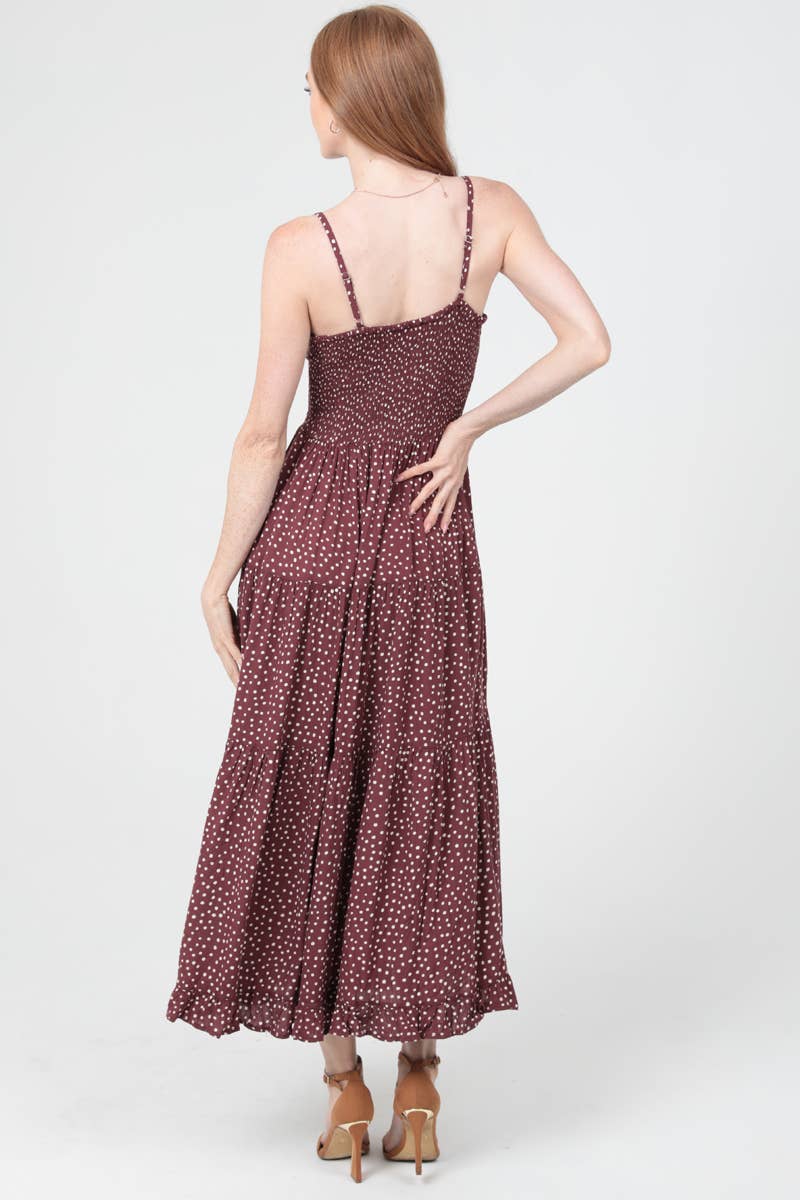 POLKA DOT MAXI DRESS