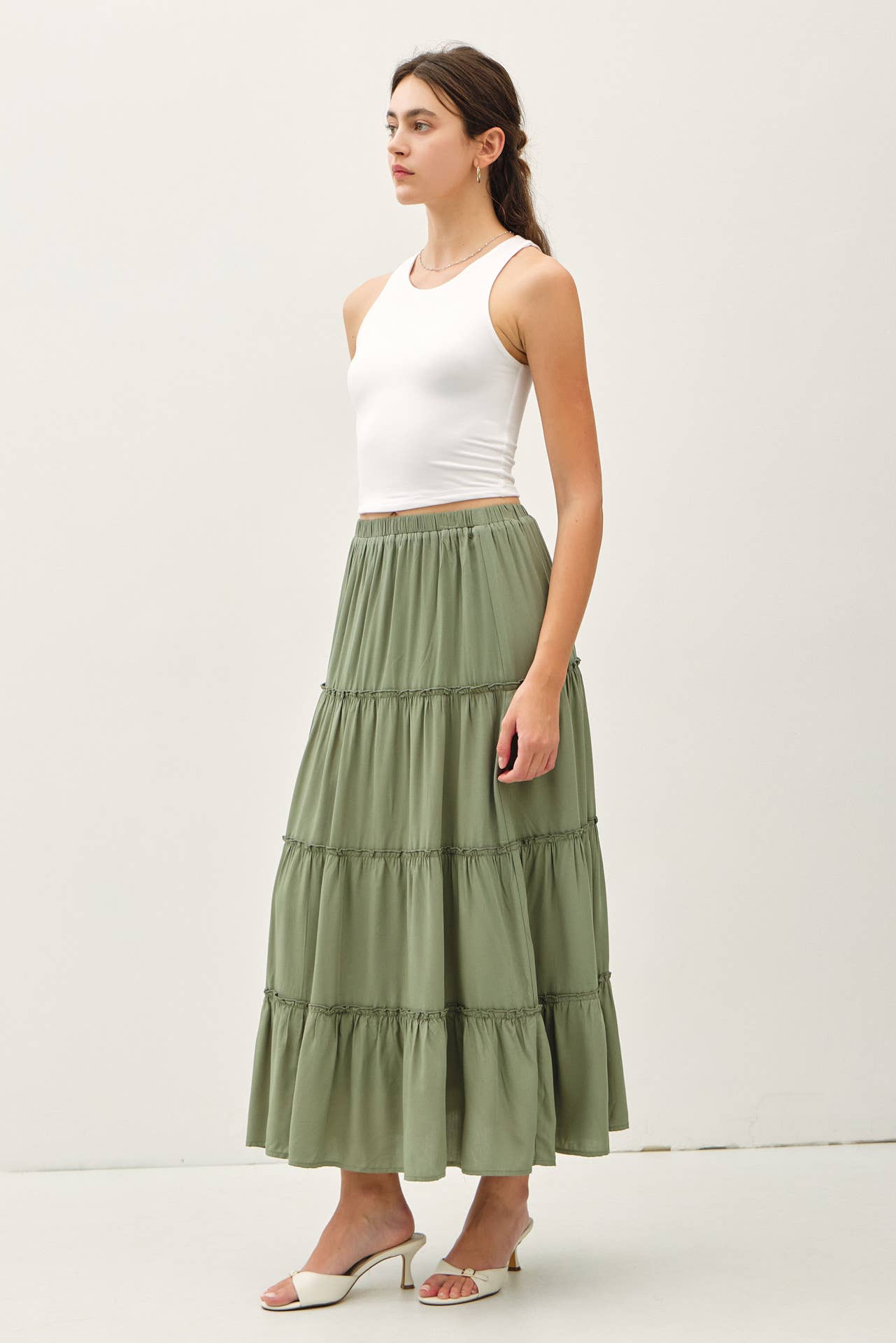 HIGH NECK CROPPED TANK