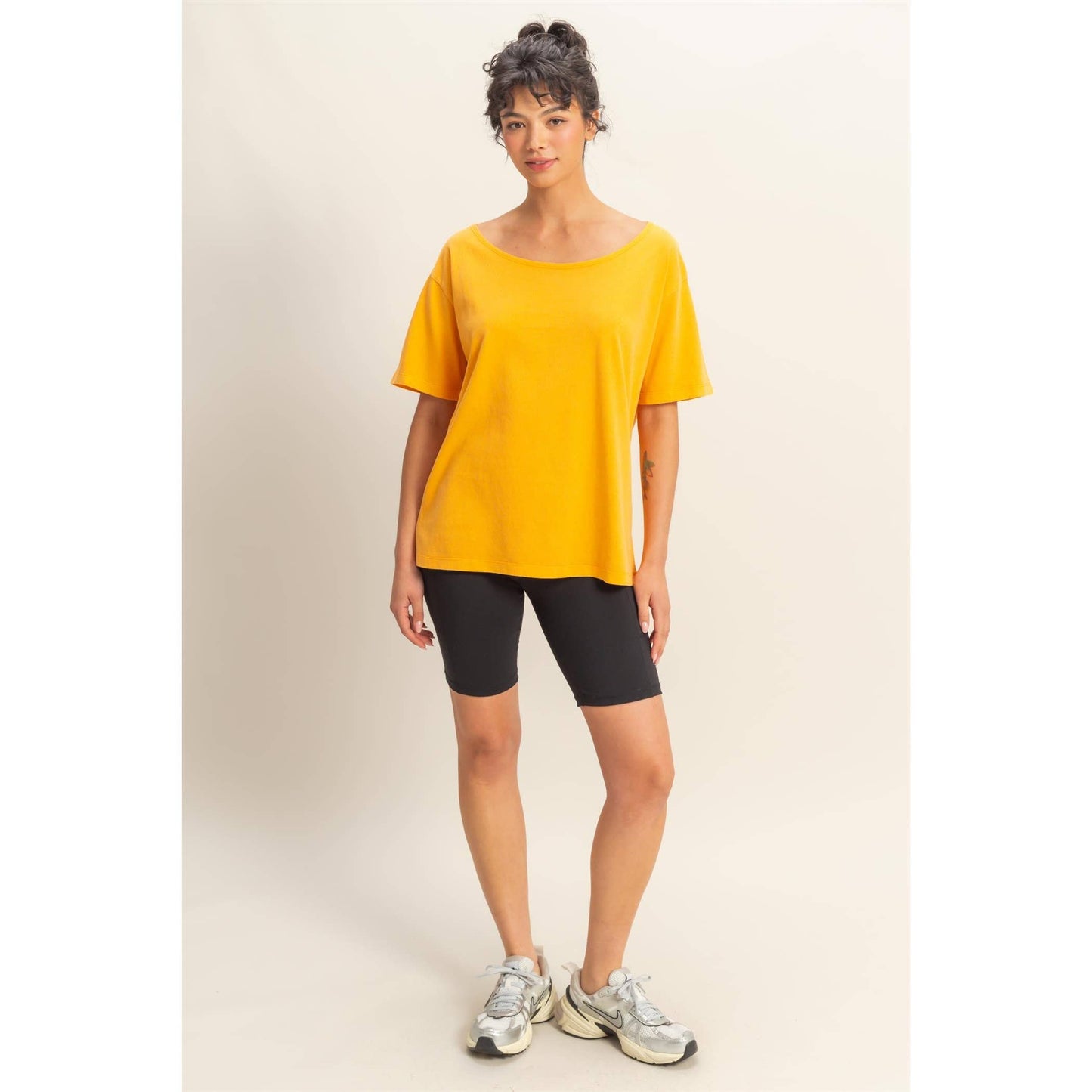 Boat Neck Basic Tee
