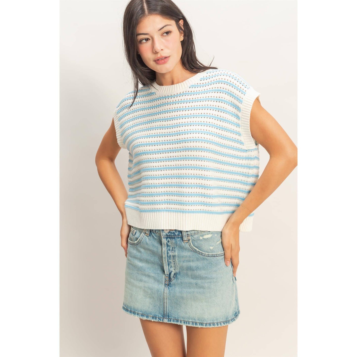 Striped knit Top
