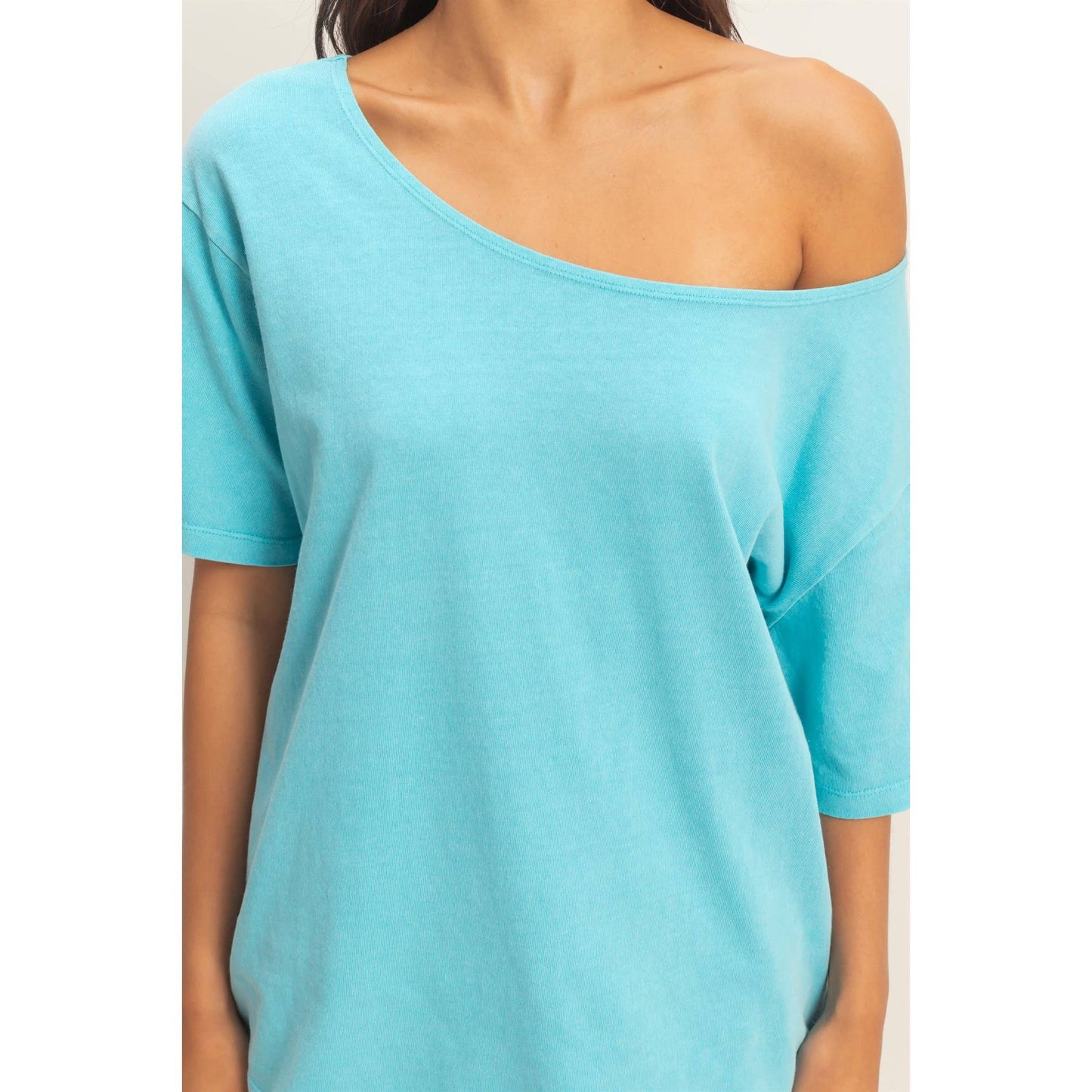 Boat Neck Basic Tee