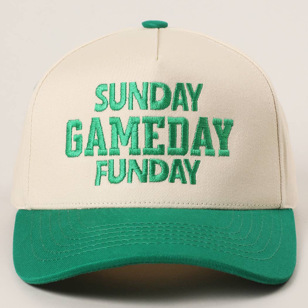 SUNDAY GAMEDAY FUNDAY Embroidery Trucker Hat