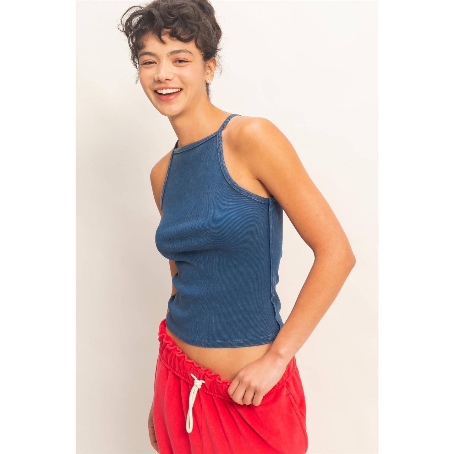 Square Neck Acid Tank Top