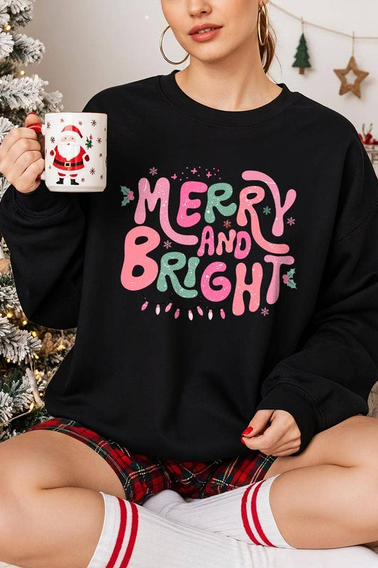 Merry and Bright Graphic Sweatshirt