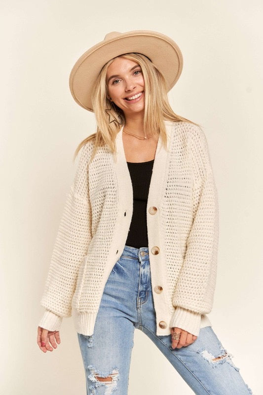 Button cardigan