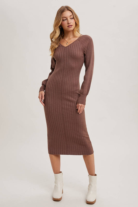 BELLA SWEATER MIDI DRESS