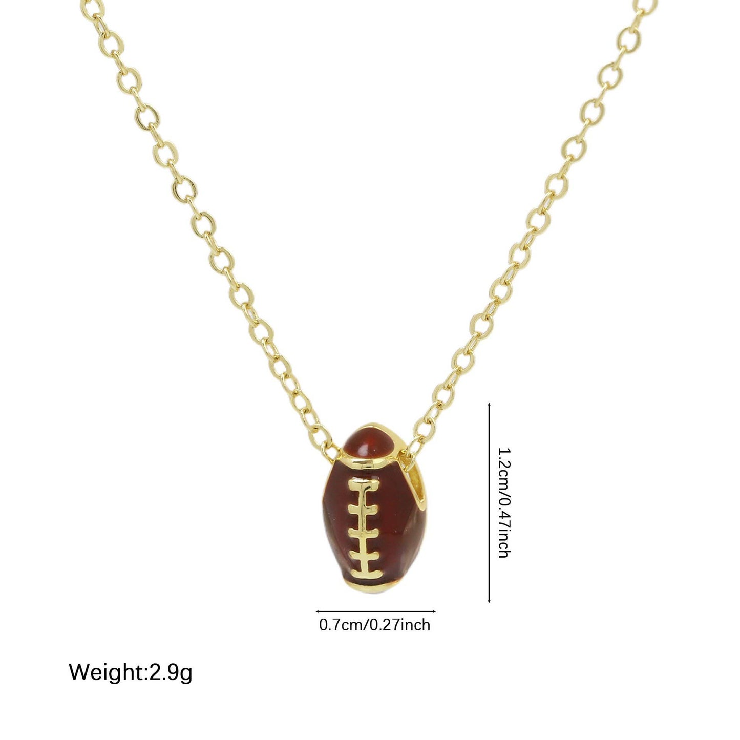 GAMEDAY CHARM STAINLESS STEEL NECKLACE | 40NK9706