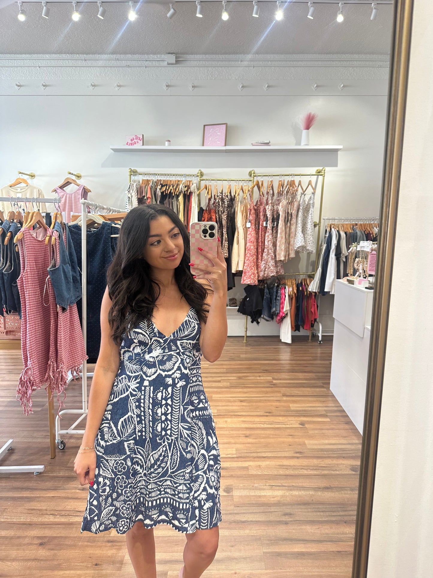 Navy vacay dress