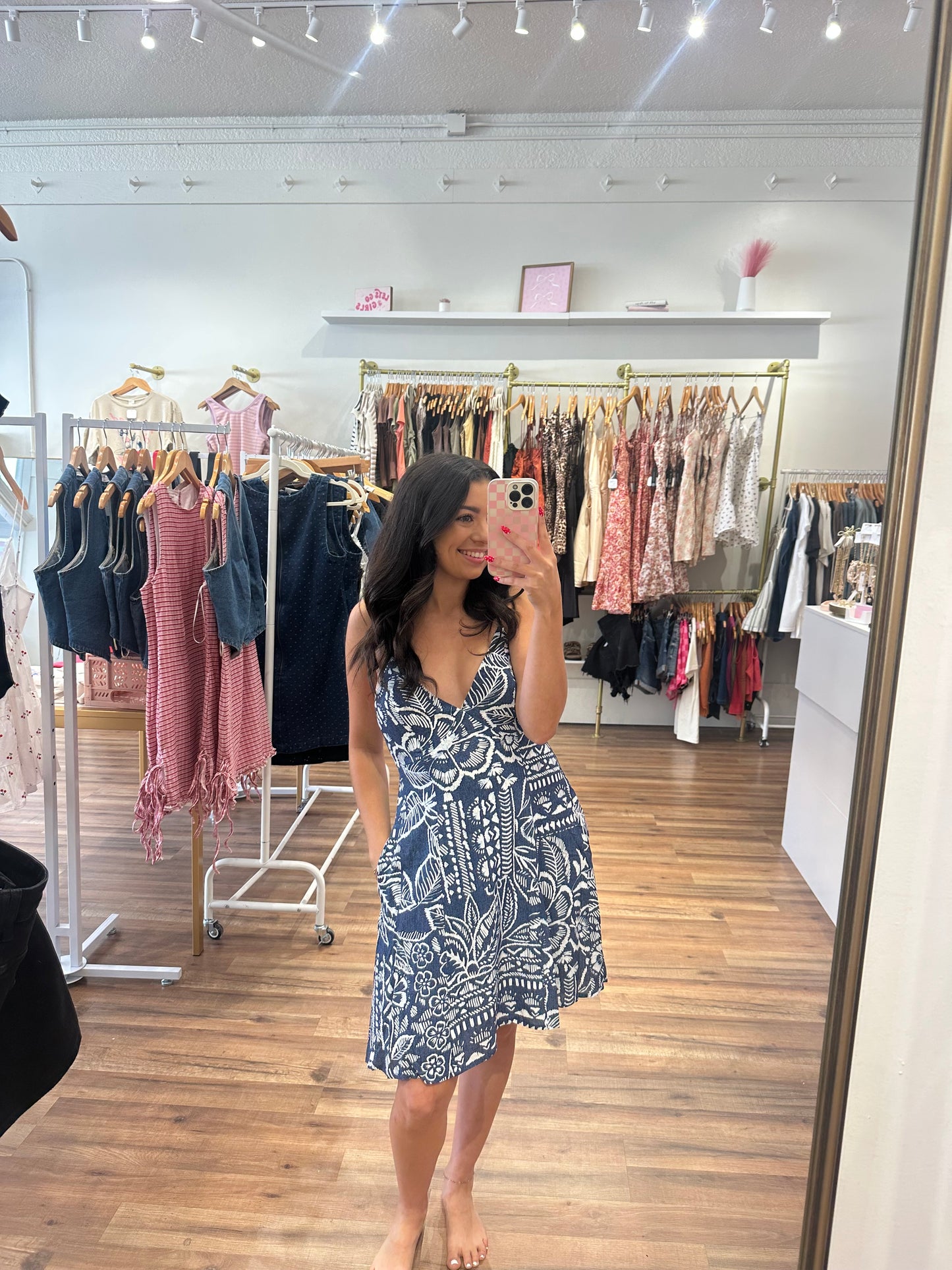 Navy vacay dress