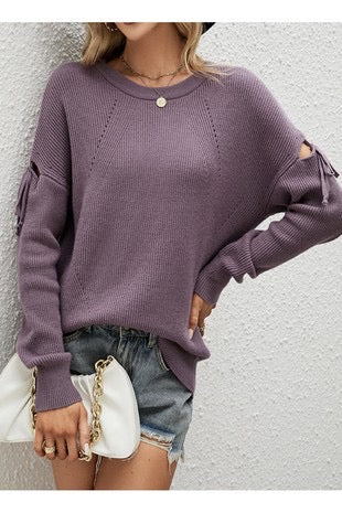 Plum Fall Sweater