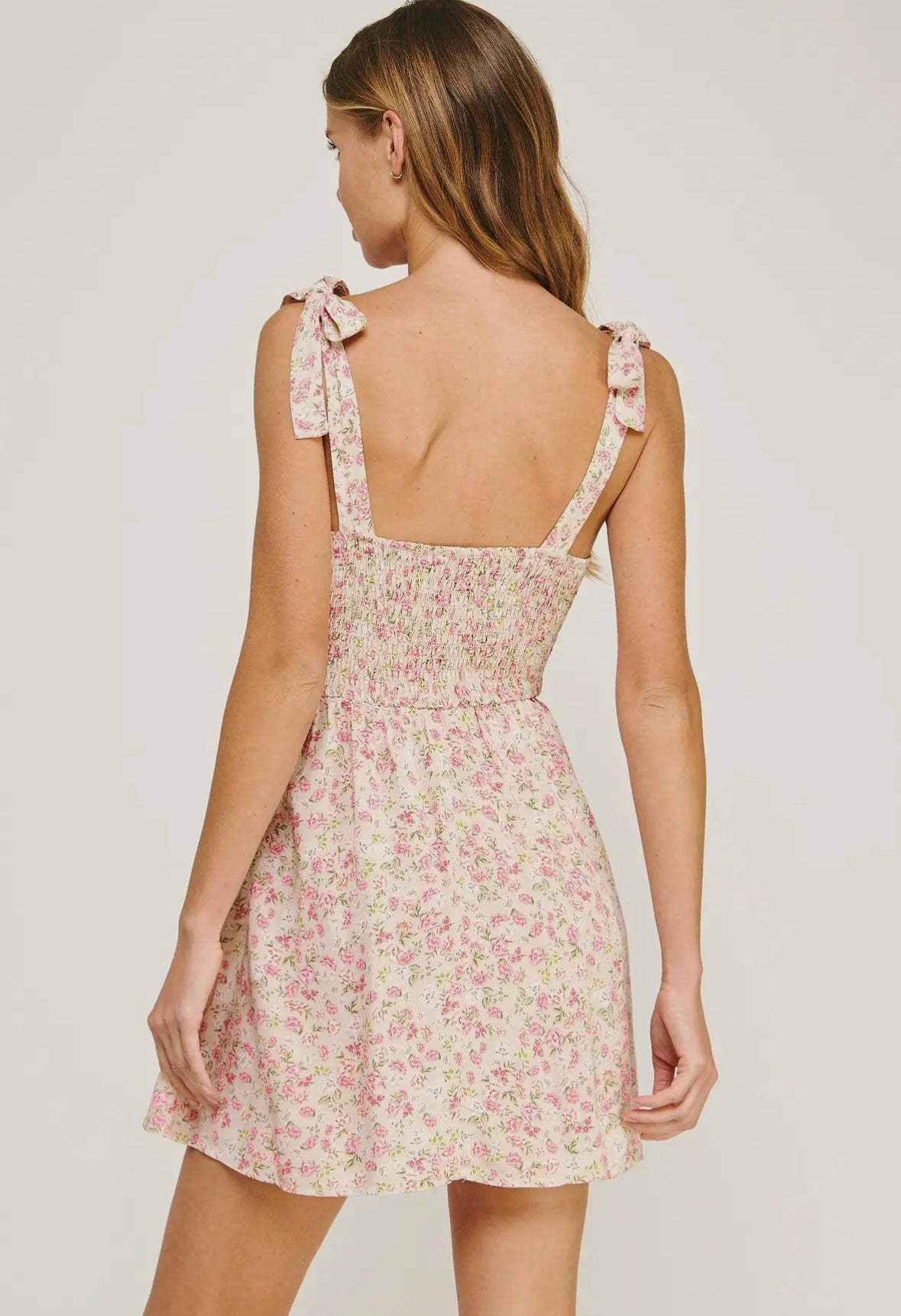 Blossom tie dress w/ pockets