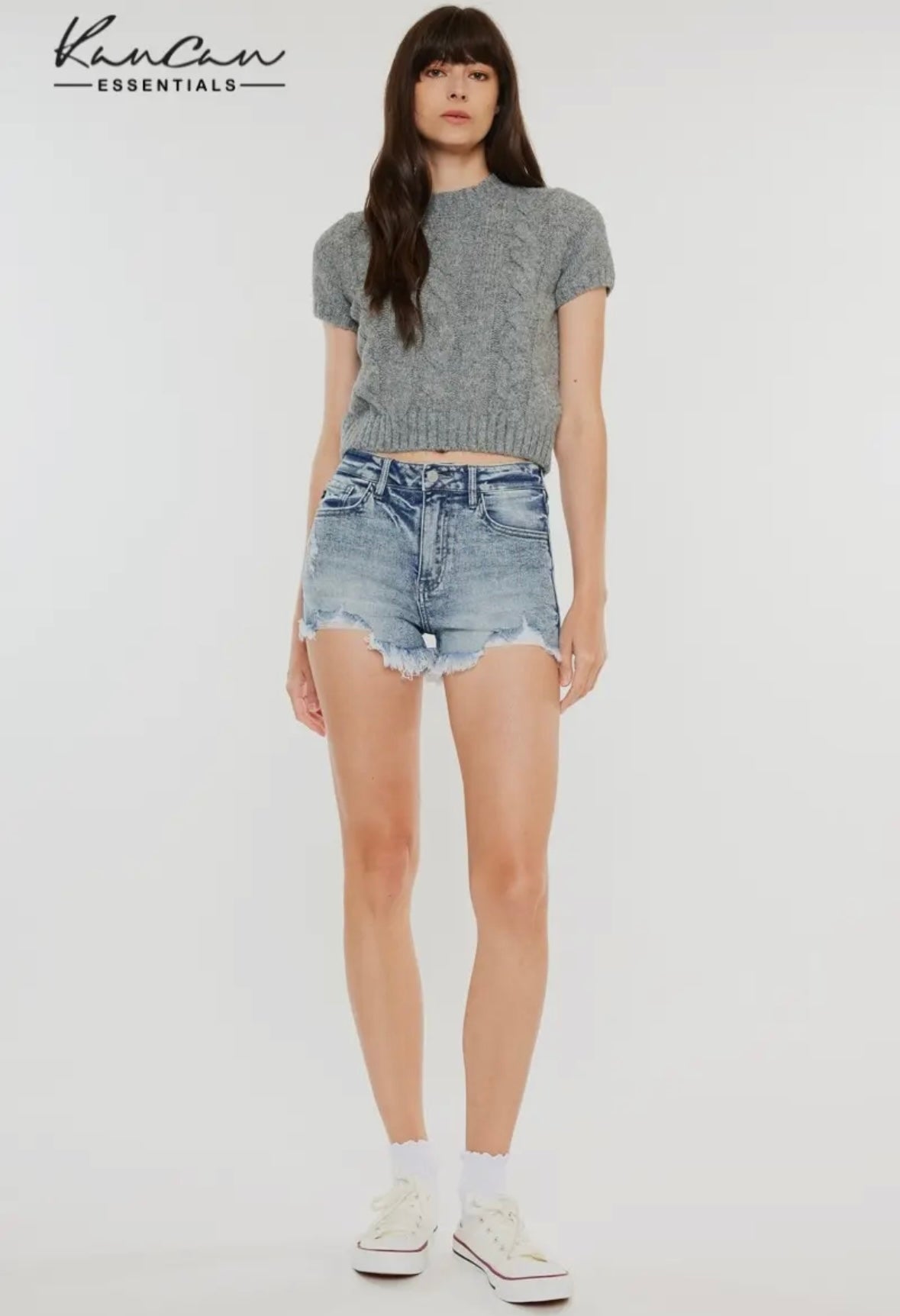 Denim kan can shorts