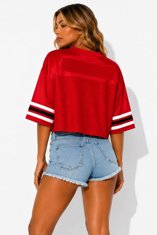 Cropped Jersey Tee