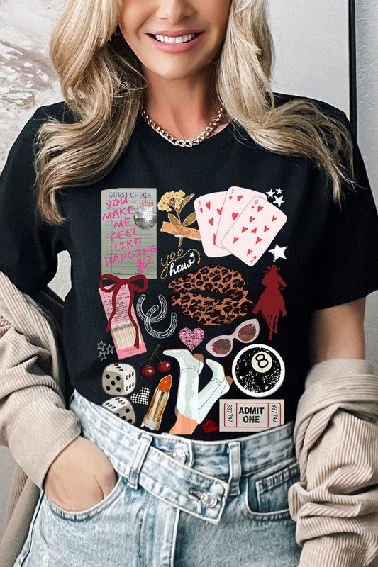 Collage graphic tee