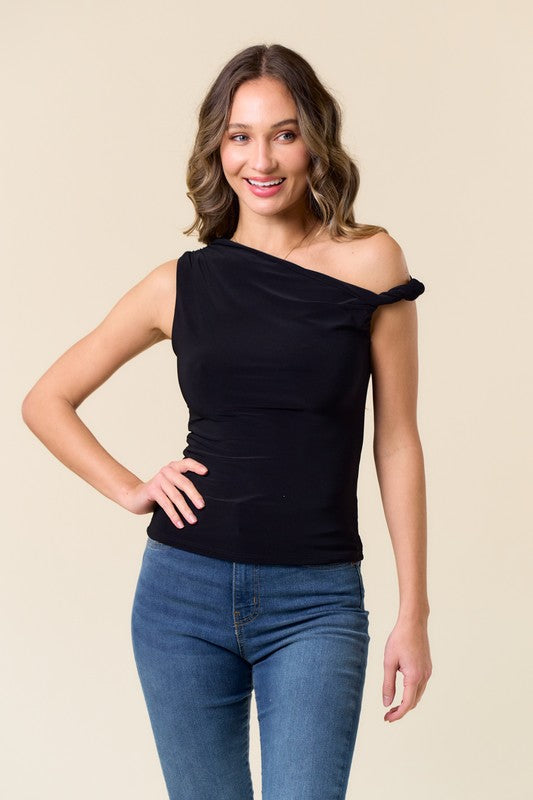 Twist strap top