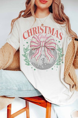 Christmas girly tee