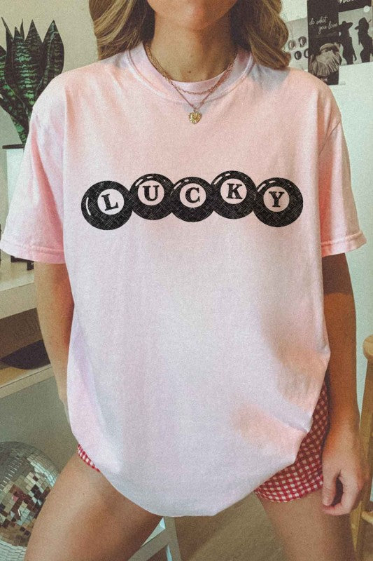 Lucky pink tee