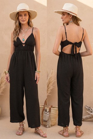 Tie back jumpsuit