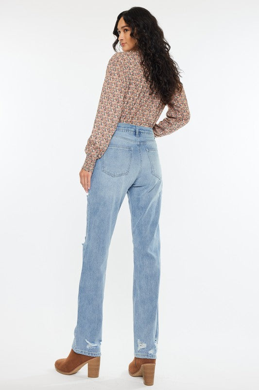 Kan can High Rise Boyfriend Denim