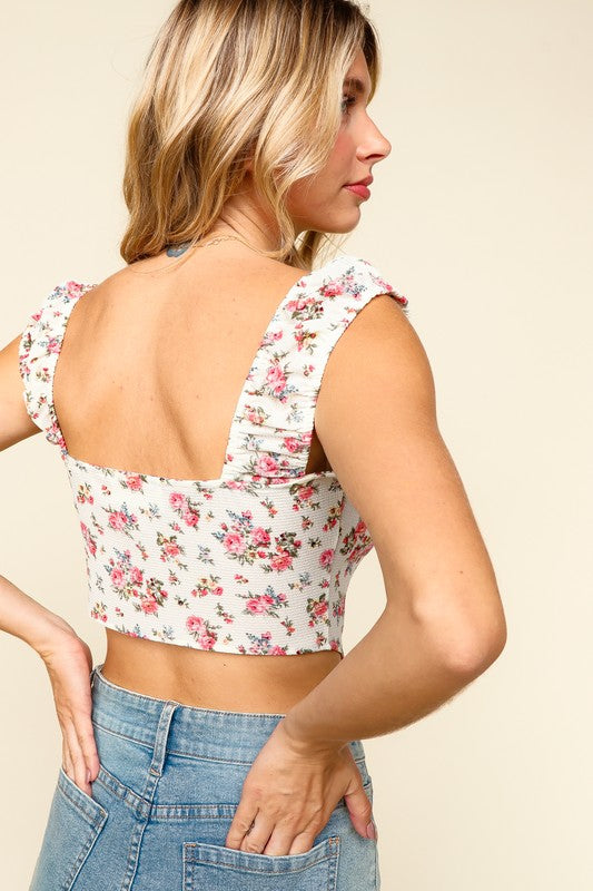 Floral button tank