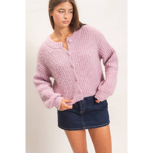 Knit Button Front Cardigan
