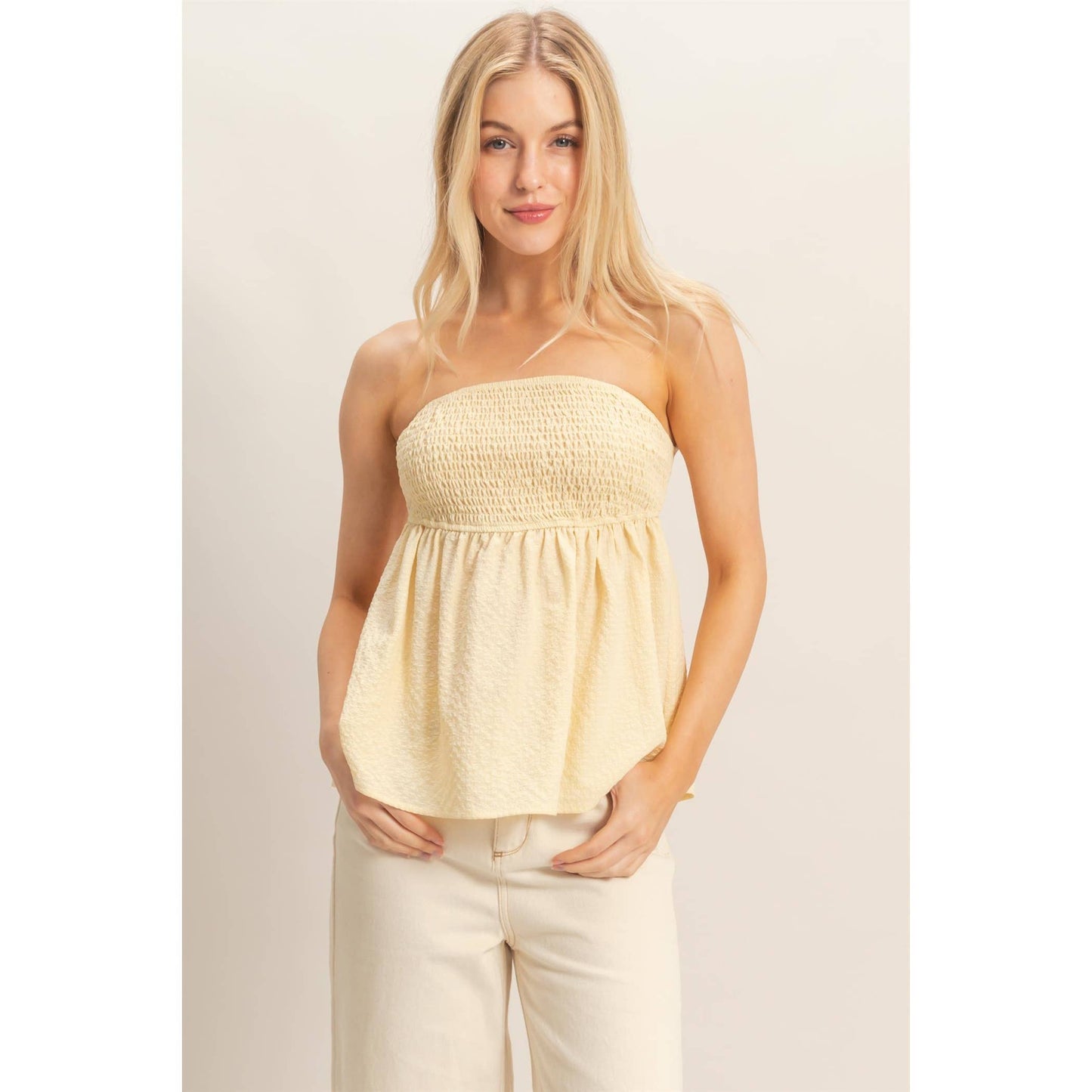 Tie back tube top