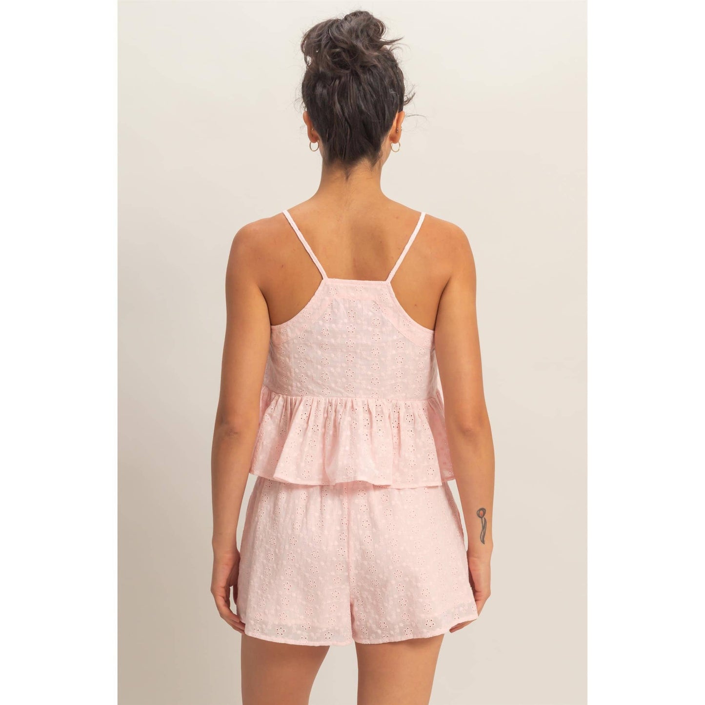 Button Peplum Top