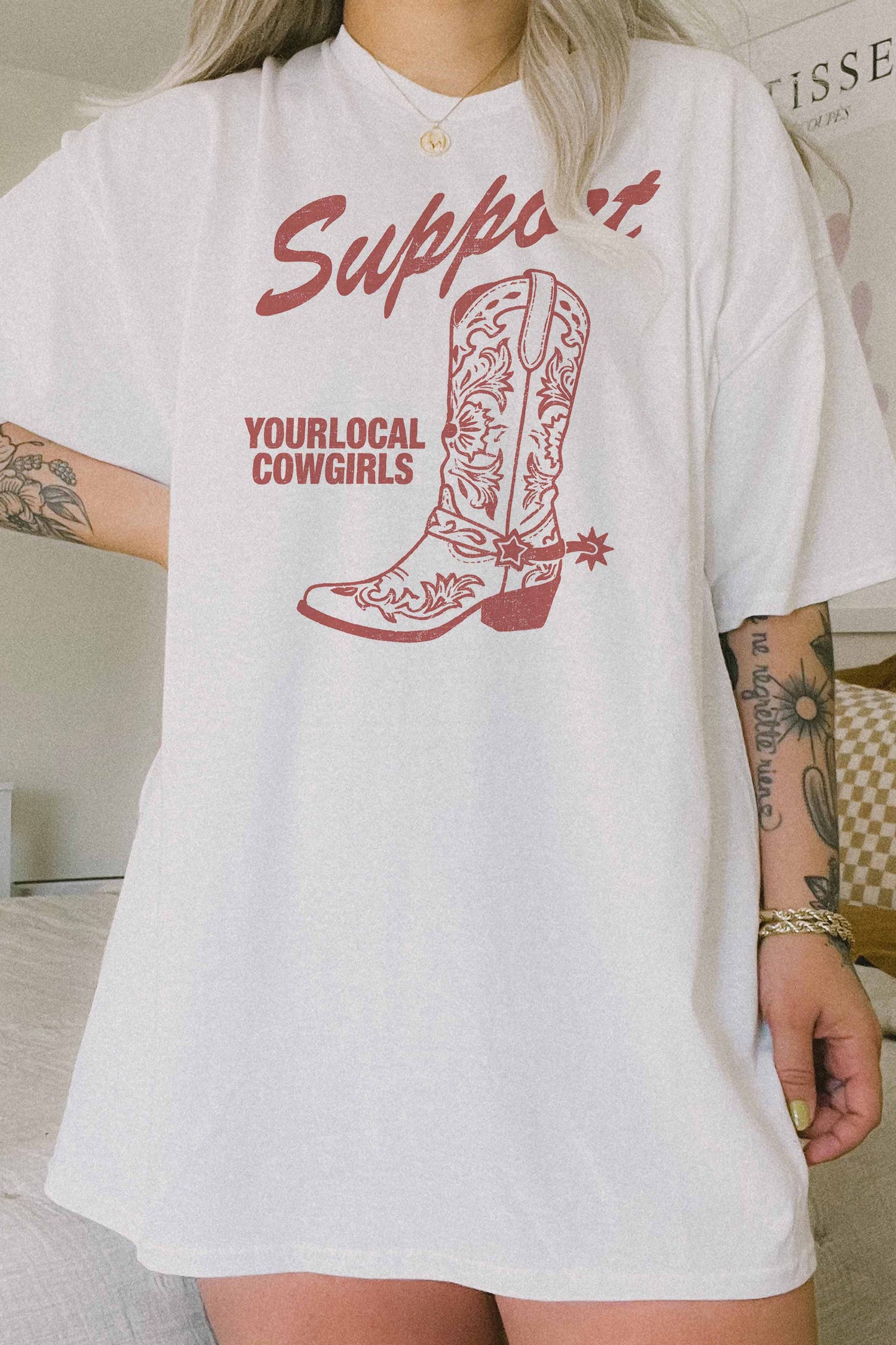 SUPPORT OVERSIZED TEE