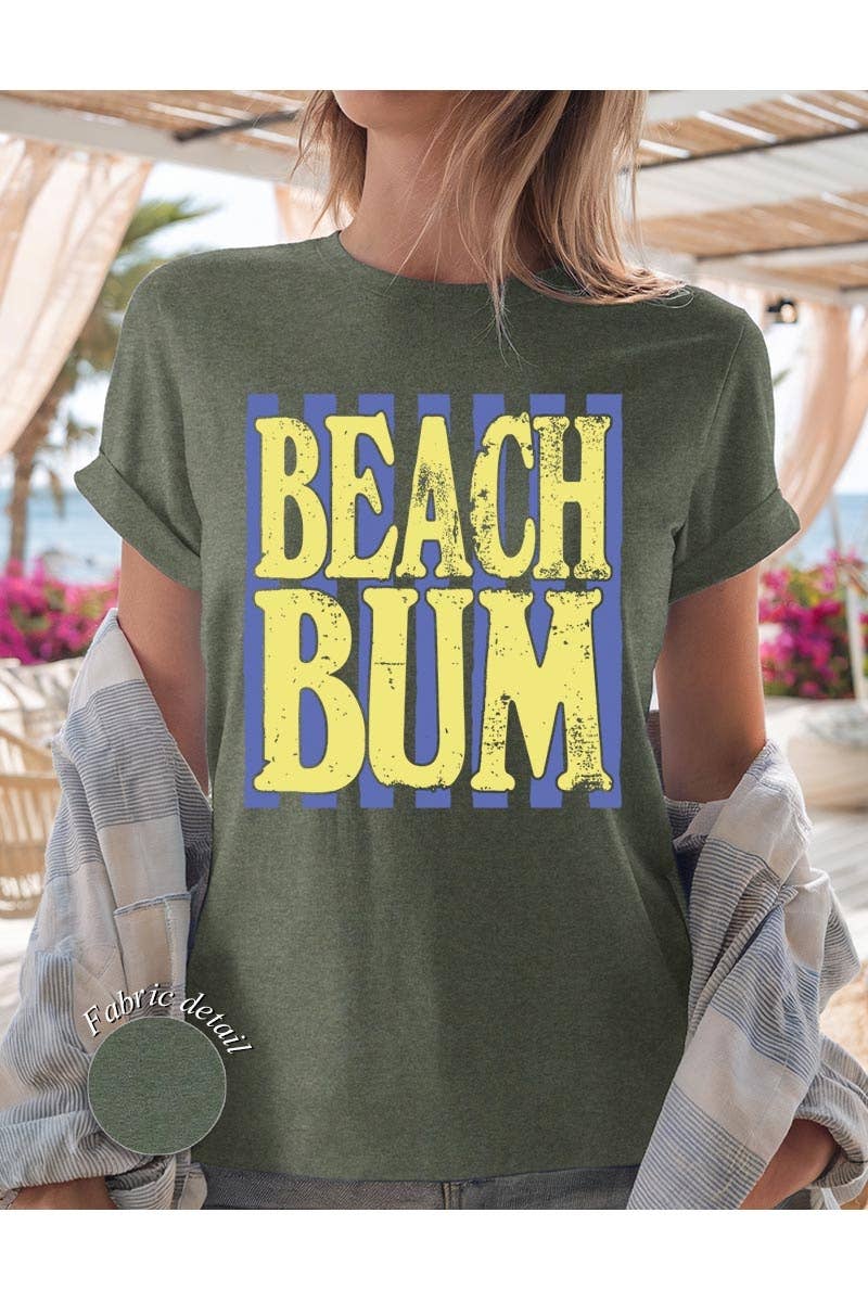 Beach Bum Graphic Heavy Cotton Tee