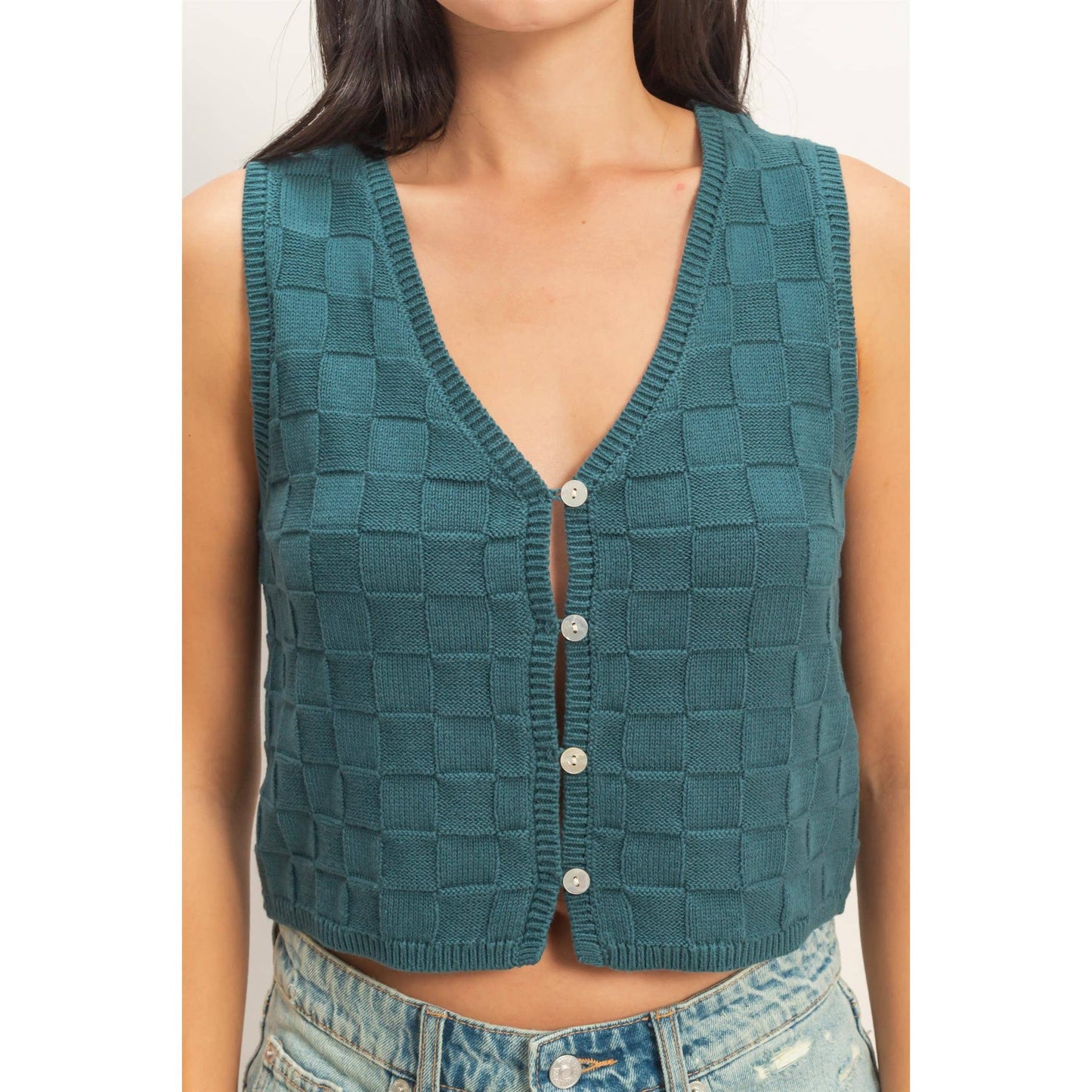 Checkered vest