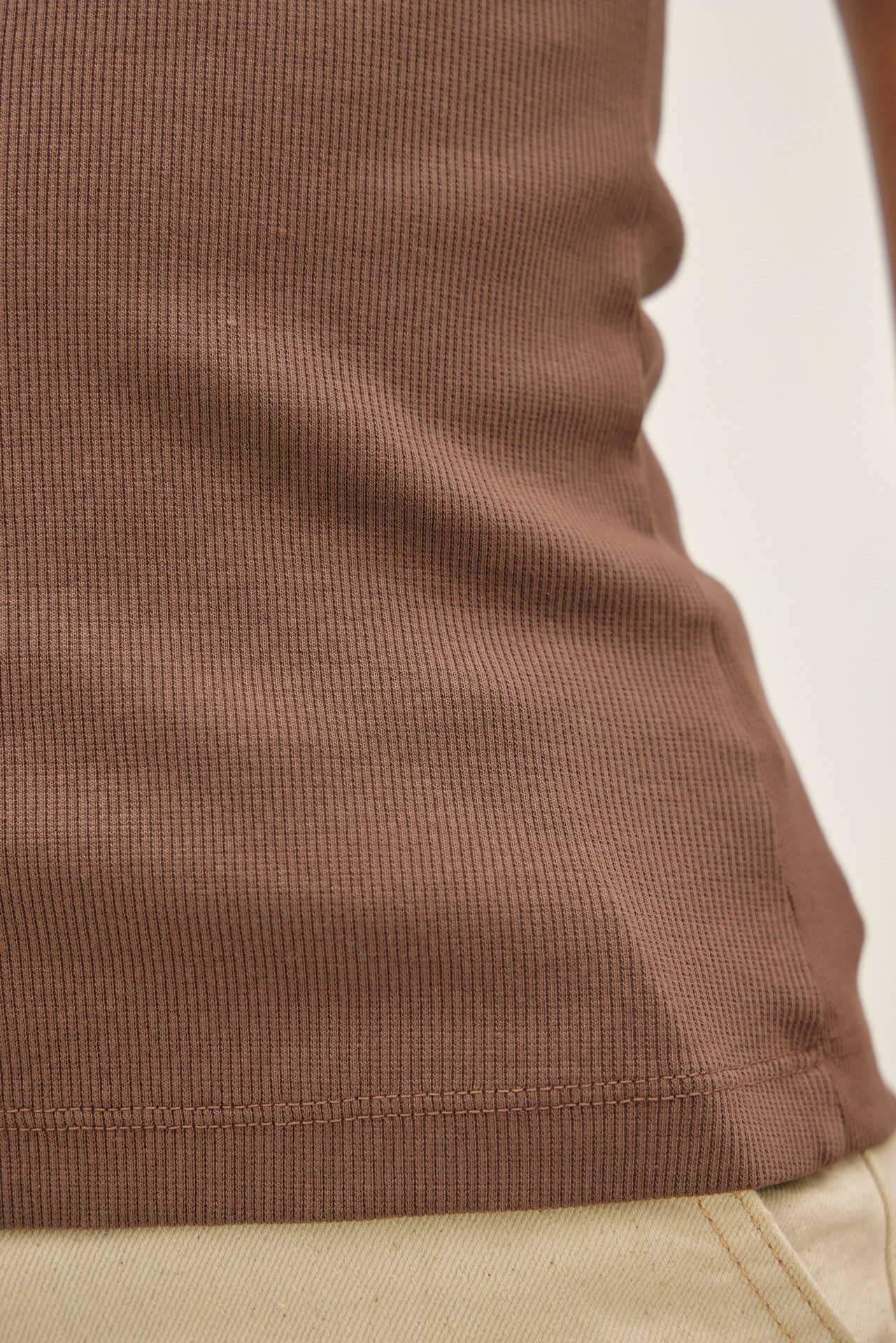 Round neck basic tank