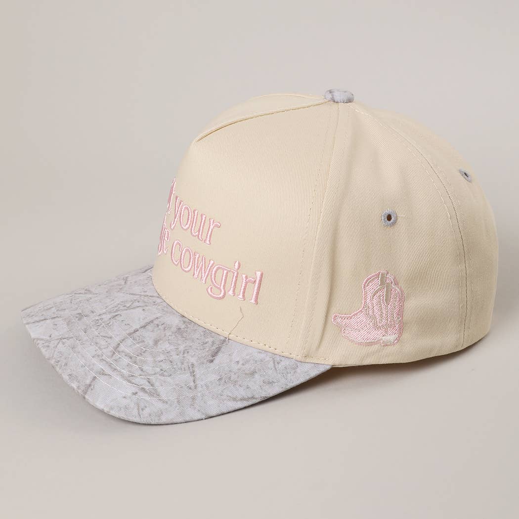 NOT YOUR AVERAGE COWGIRL WHITE CAMO Trucker Hat