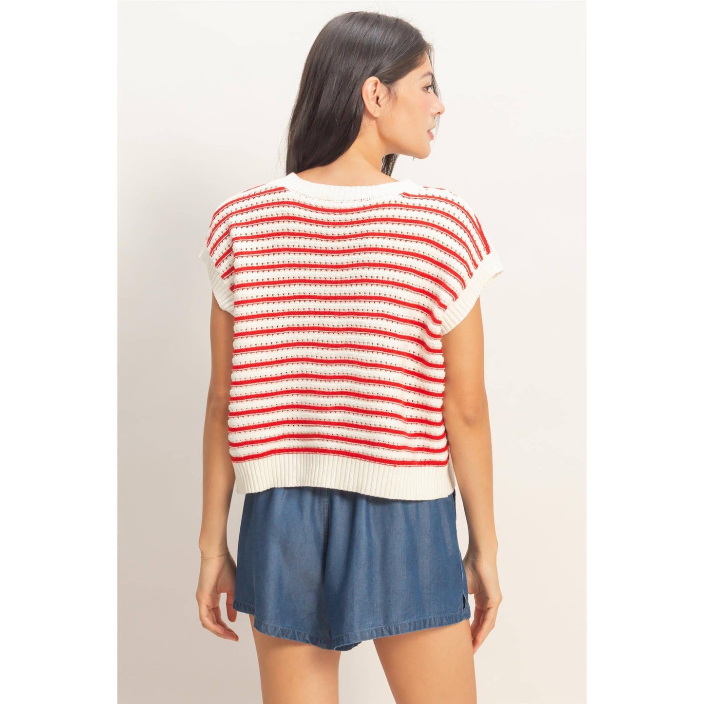 Striped knit Top
