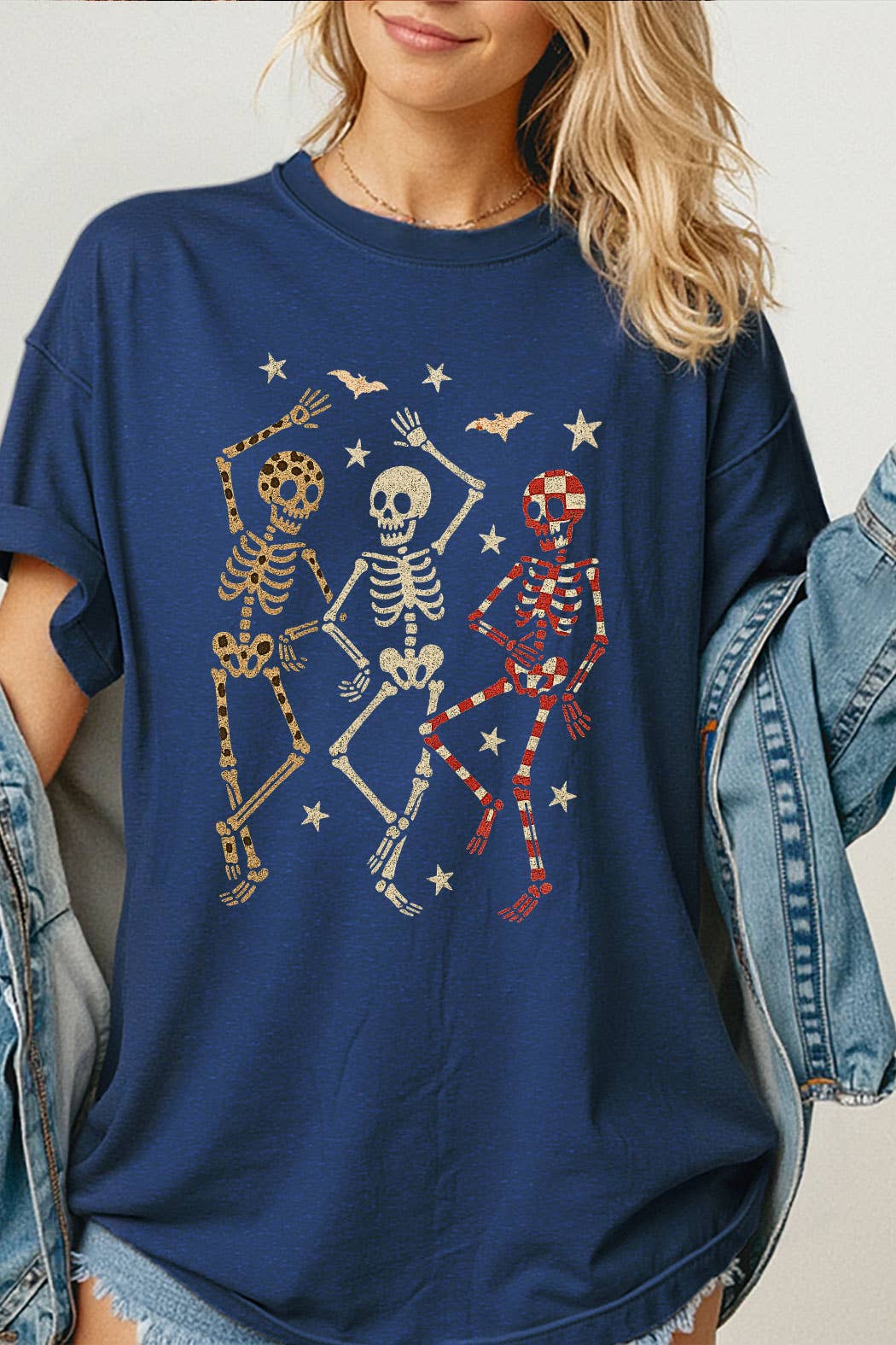 (PRE-ORDER) Dancing Skeleton Halloween Vintage Graphic Tee