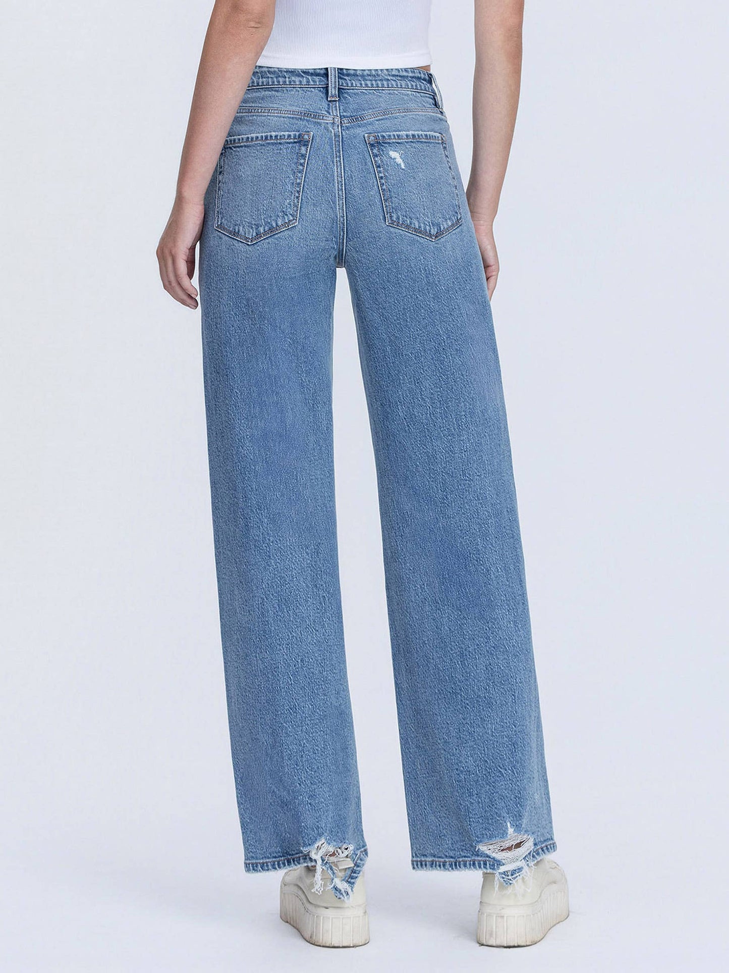 HIGH RISE WIDE LEG JEANS T7248