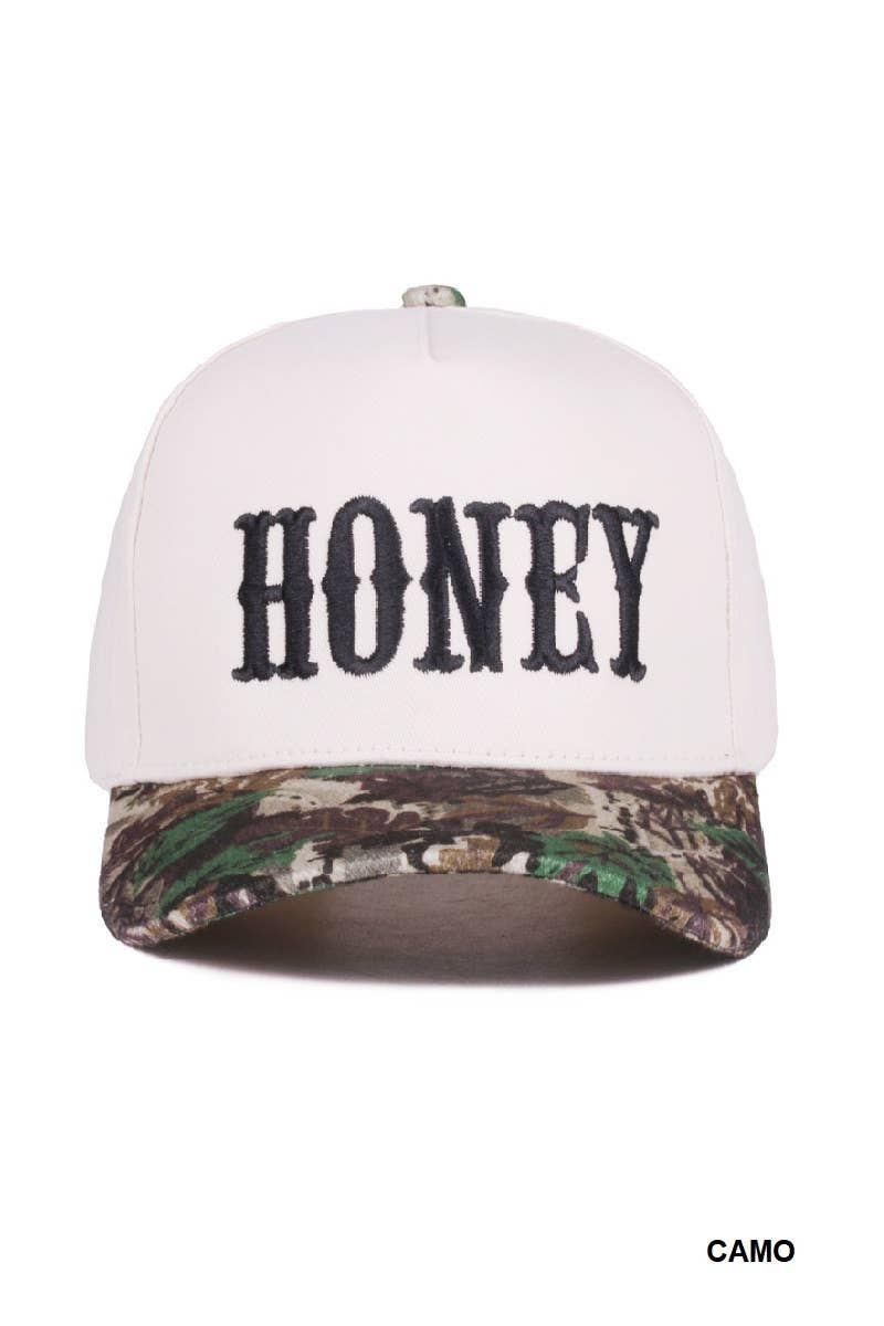Honey Two-tone Canvas Cotton Cap