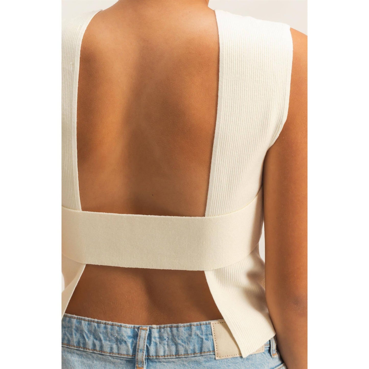 Serena open back top