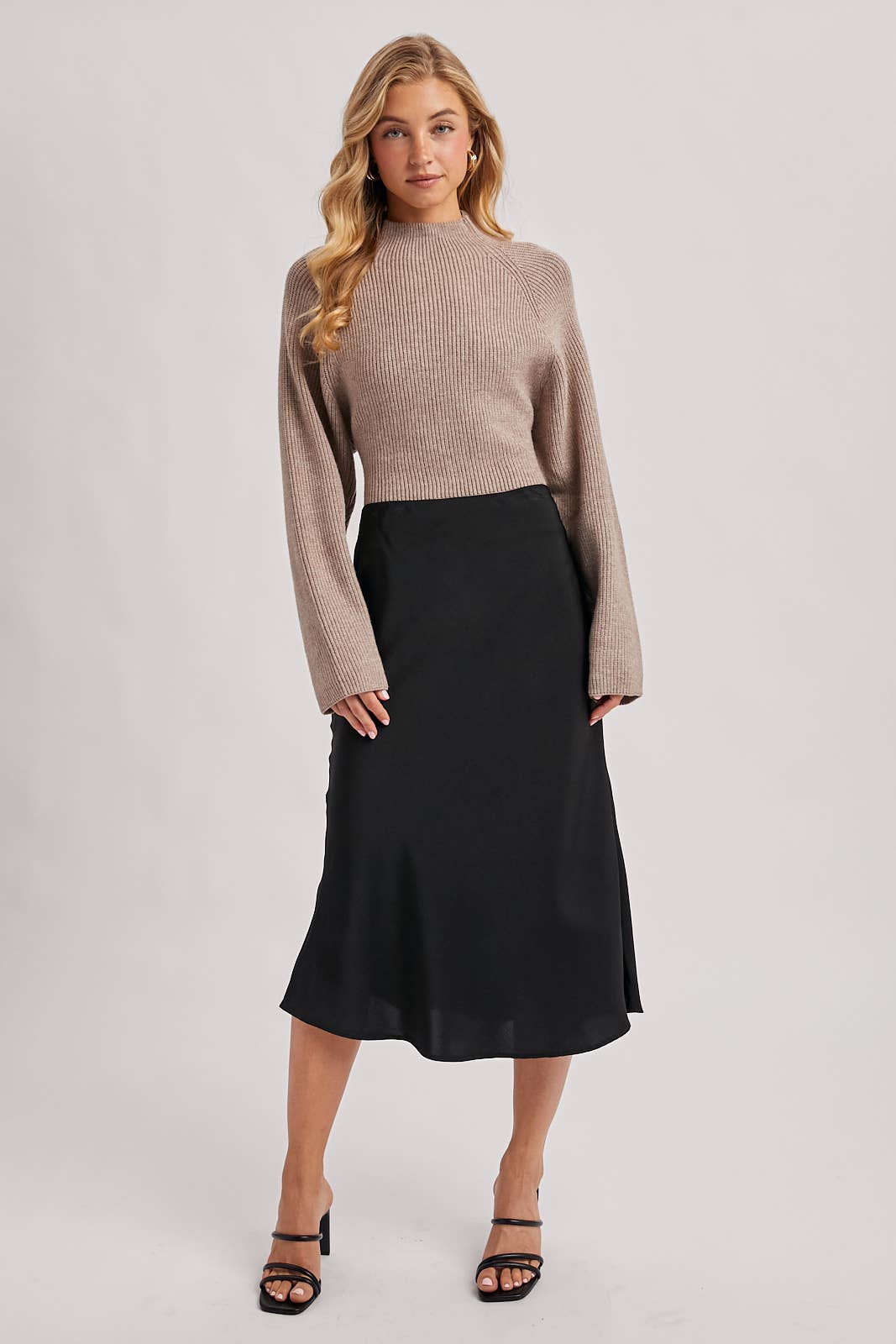 OPEN BACK TIE SWEATER