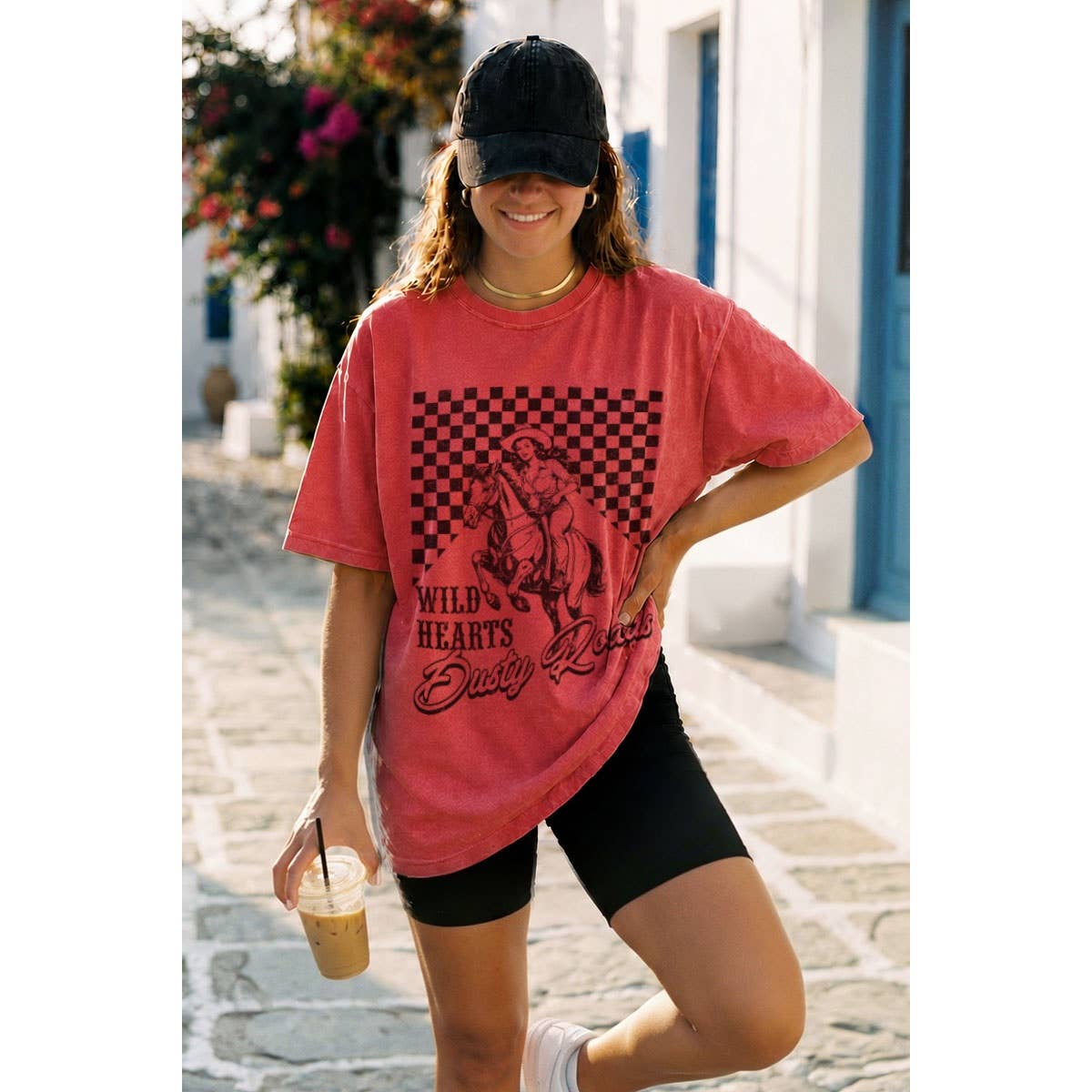 WILD HEARTS OVERSIZED MINERAL GRAPHIC TEE